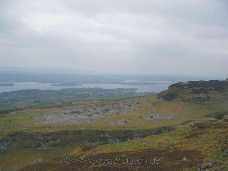 Hut sites with Lough Arrow