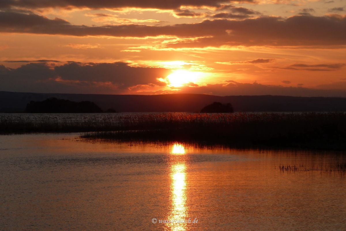 Burning lake