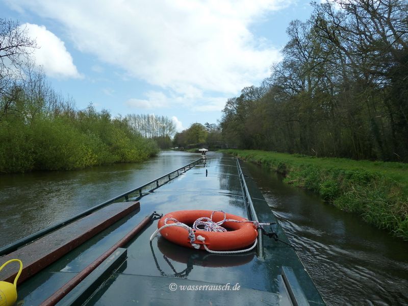 Island above the bridge across the Milford cut