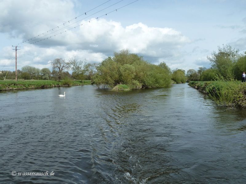 View back to the entrance to Bagenalstown Lock
