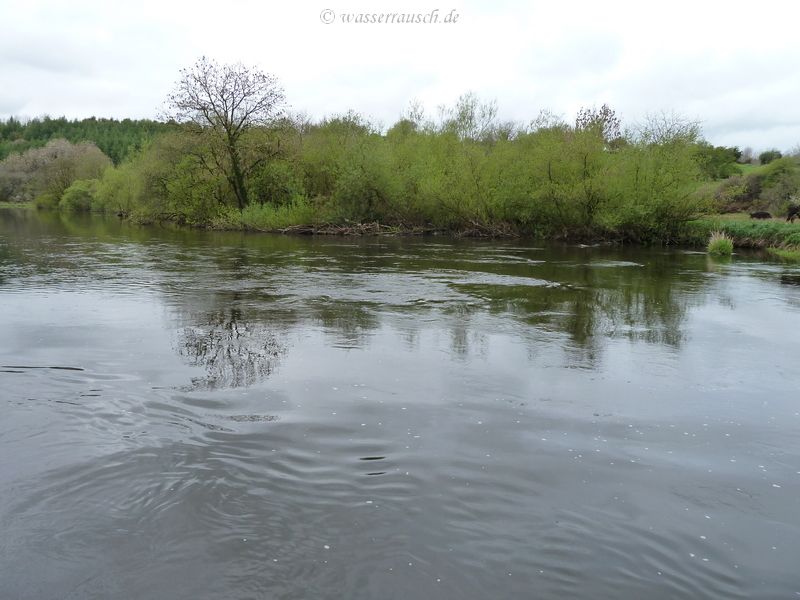 Rocks underwater below Ballingrane Lock