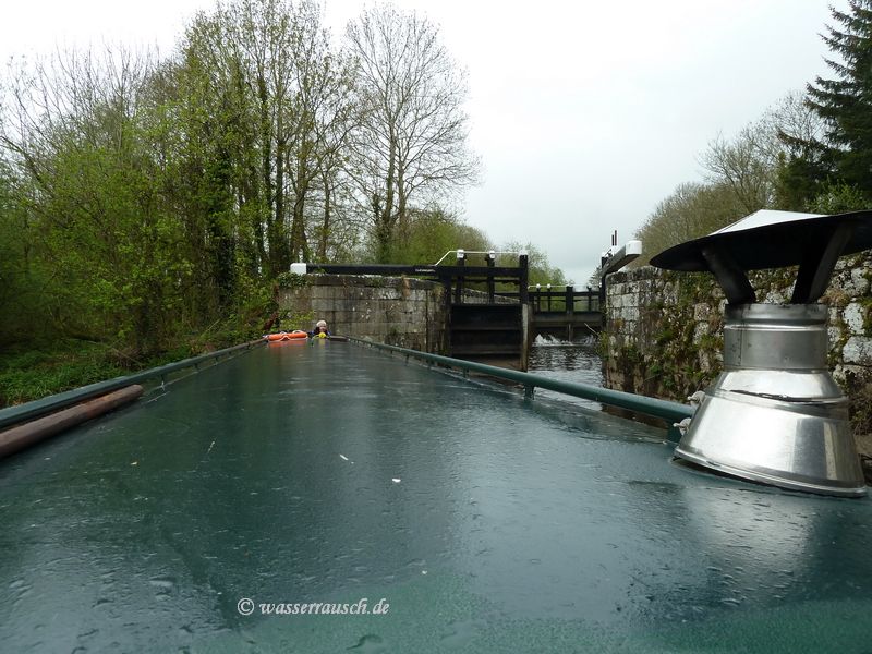 Hard backboard below Clashganna Lock
