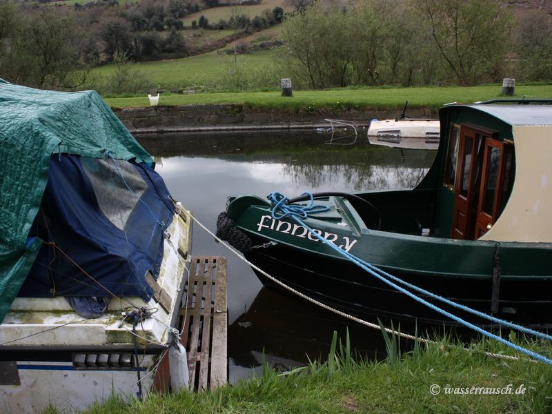 Finnery moored above St. Mullins Lock