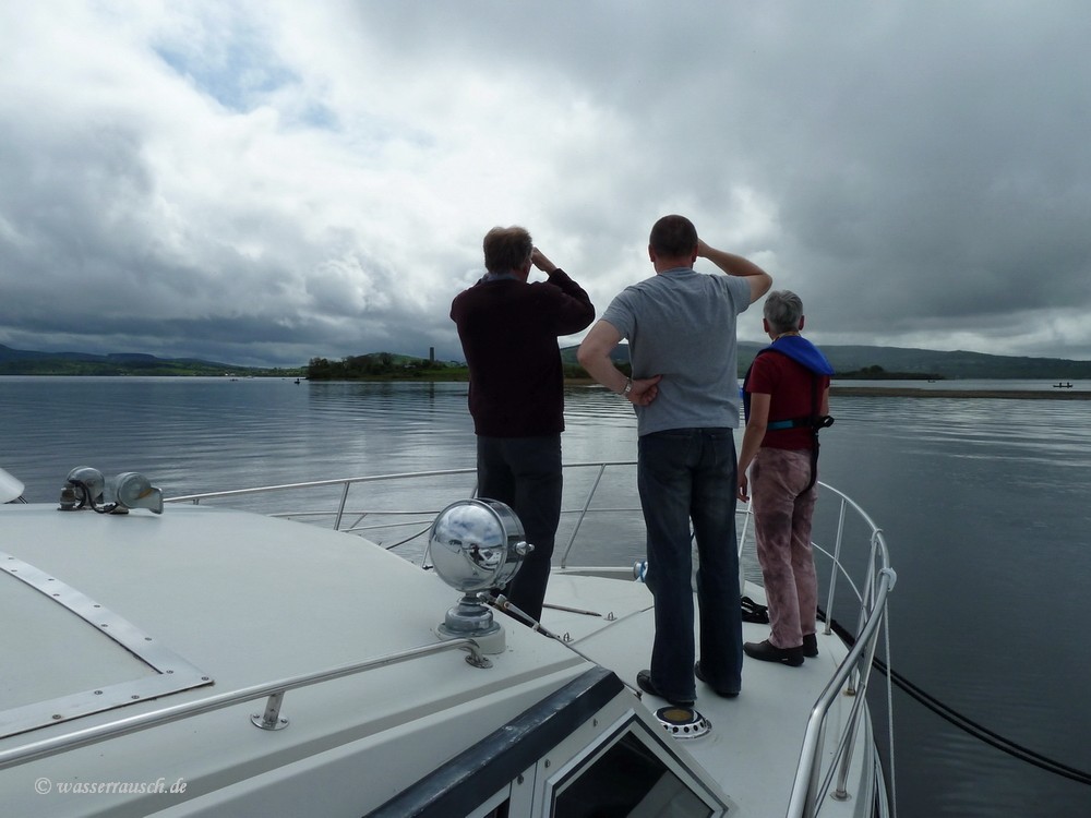 Watching the barges
