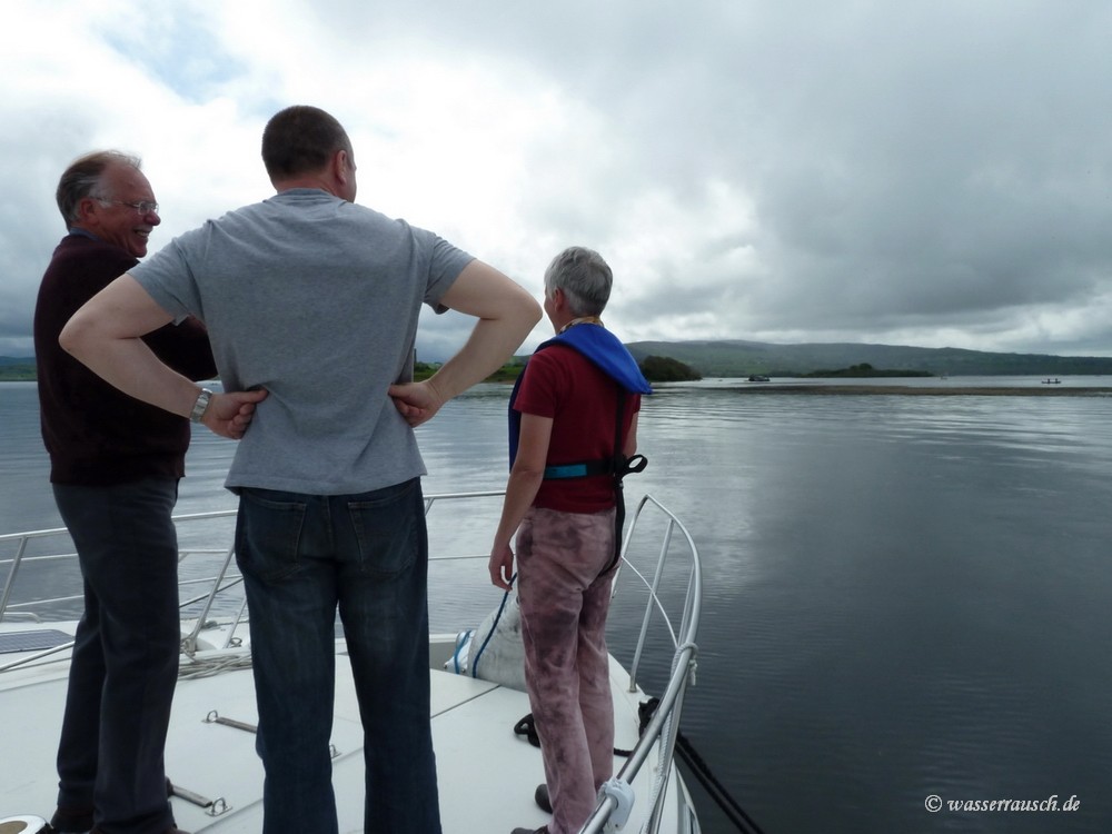 Watching the barges