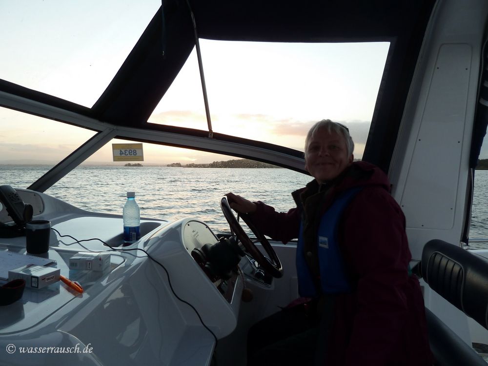 Evening boating