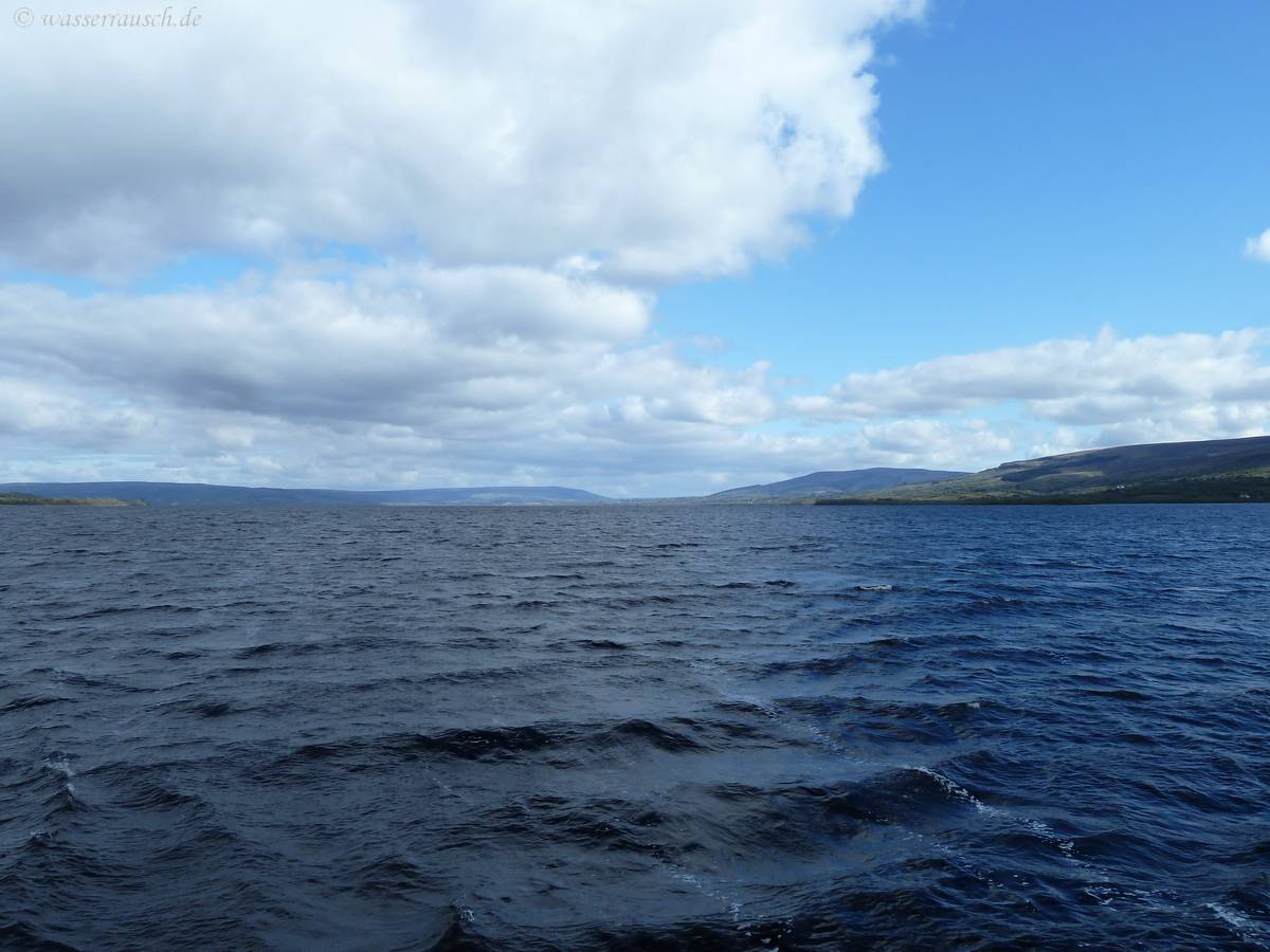 Leaving scenic Lough Allen