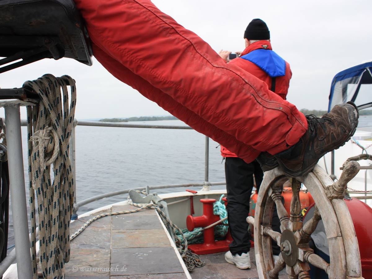At the helm