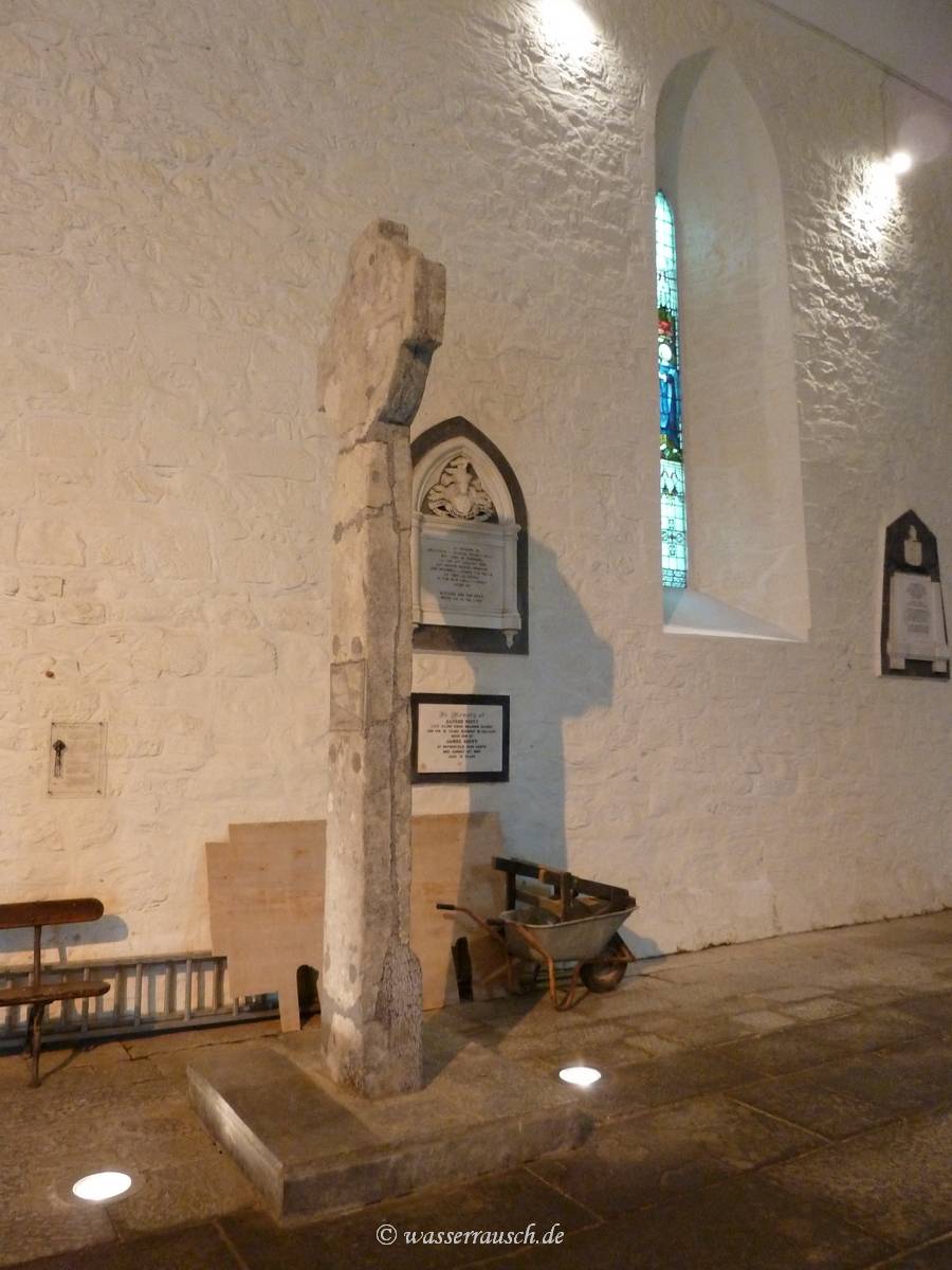 High Cross with wheelbarrow