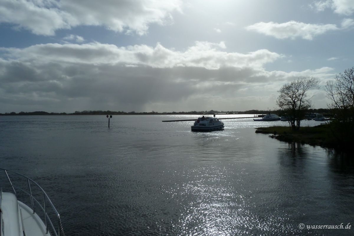 Grounded boat at Lanesborough