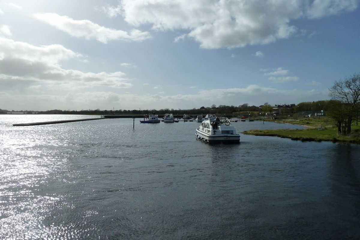 Grounded boat at Lanesborough