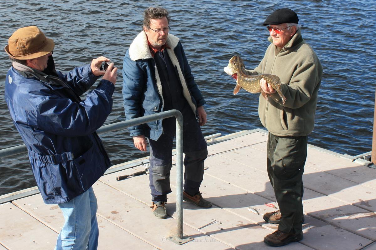 Proud fisherman