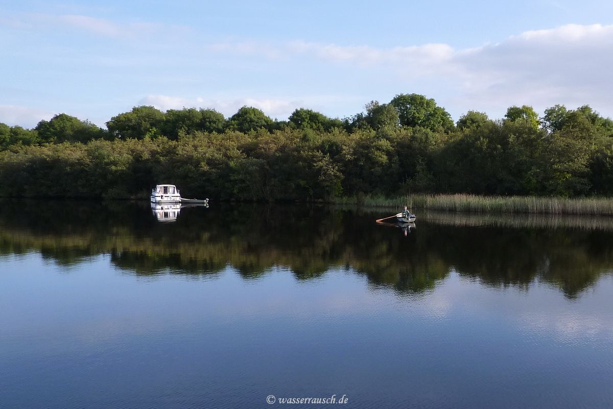 Boats on glassy Erne